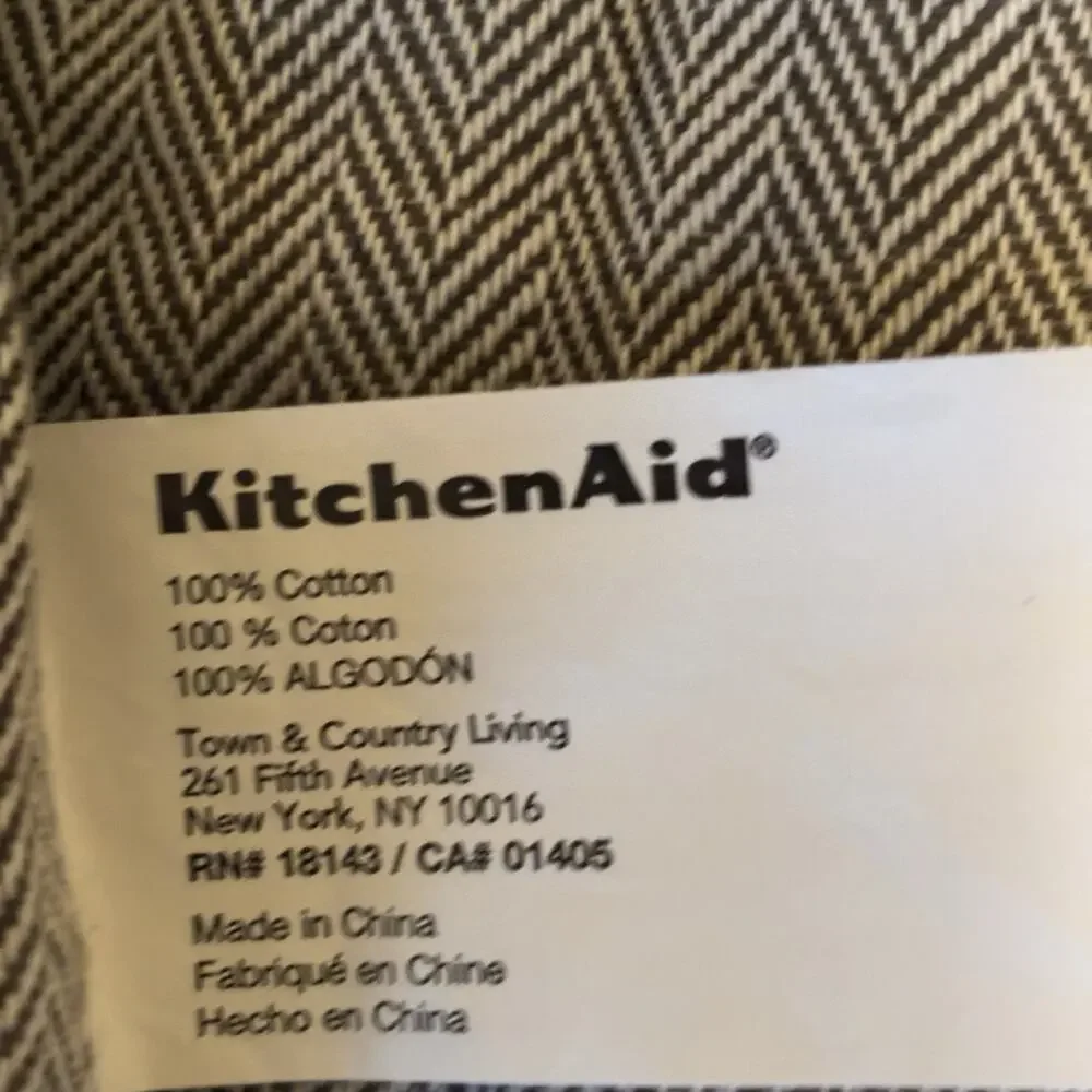 NWT KITCHENAID Apron New Evergreen 100% Cotton Kitchen Cooking Baking New